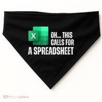 Oh This Calls For A Spreadsheet Funny Office USA-Made Doggie Bandana thumb 0