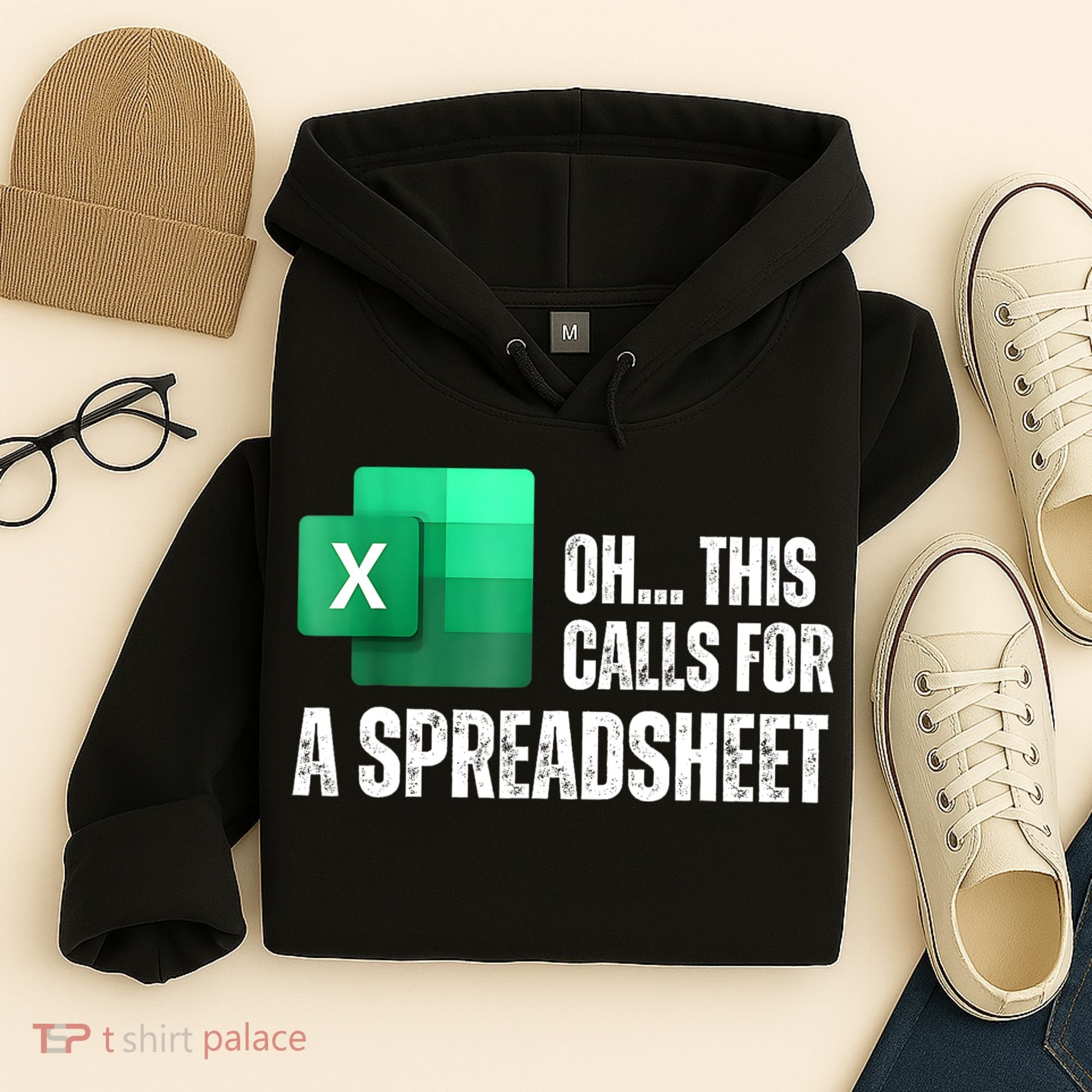 Oh This Calls For A Spreadsheet Funny Office Hoodie