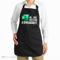 Oh This Calls For A Spreadsheet Funny Office Apron thumb 2