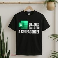 Oh This Calls For A Spreadsheet Funny Office T-Shirt thumb 2