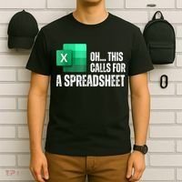 Oh This Calls For A Spreadsheet Funny Office T-Shirt thumb 6