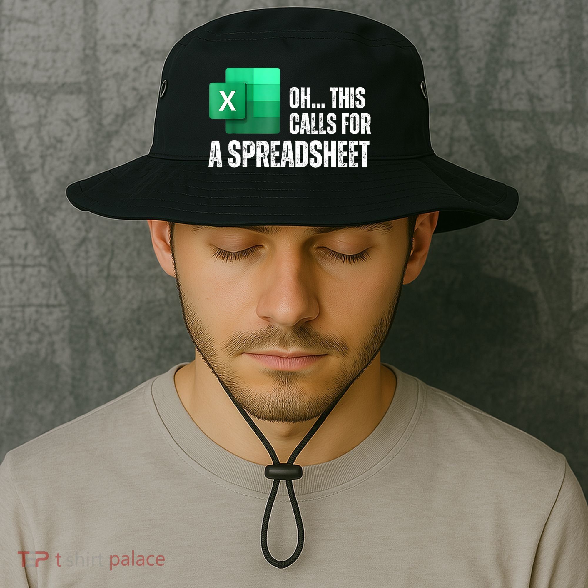 Oh This Calls For A Spreadsheet Funny Office Bucket Hat
