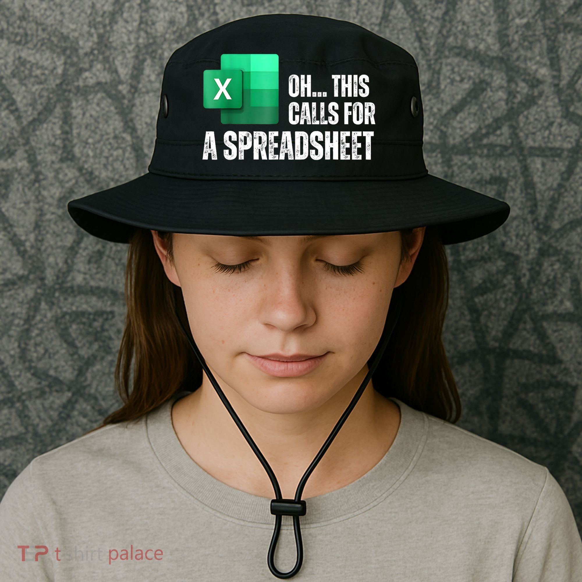 Oh This Calls For A Spreadsheet Funny Office Bucket Hat
