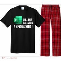 Oh This Calls For A Spreadsheet Funny Office Pajama Set thumb 0