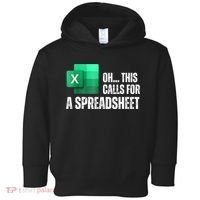 Oh This Calls For A Spreadsheet Funny Office Toddler Hoodie thumb 0