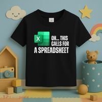 Oh This Calls For A Spreadsheet Funny Office Toddler T-Shirt thumb 3