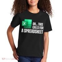 Oh This Calls For A Spreadsheet Funny Office Kids T-Shirt thumb 2