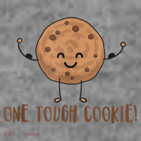 One Tough Cookie Cute Chocolate Chip Cookie With Muscles Toddler Hoodie thumb 2