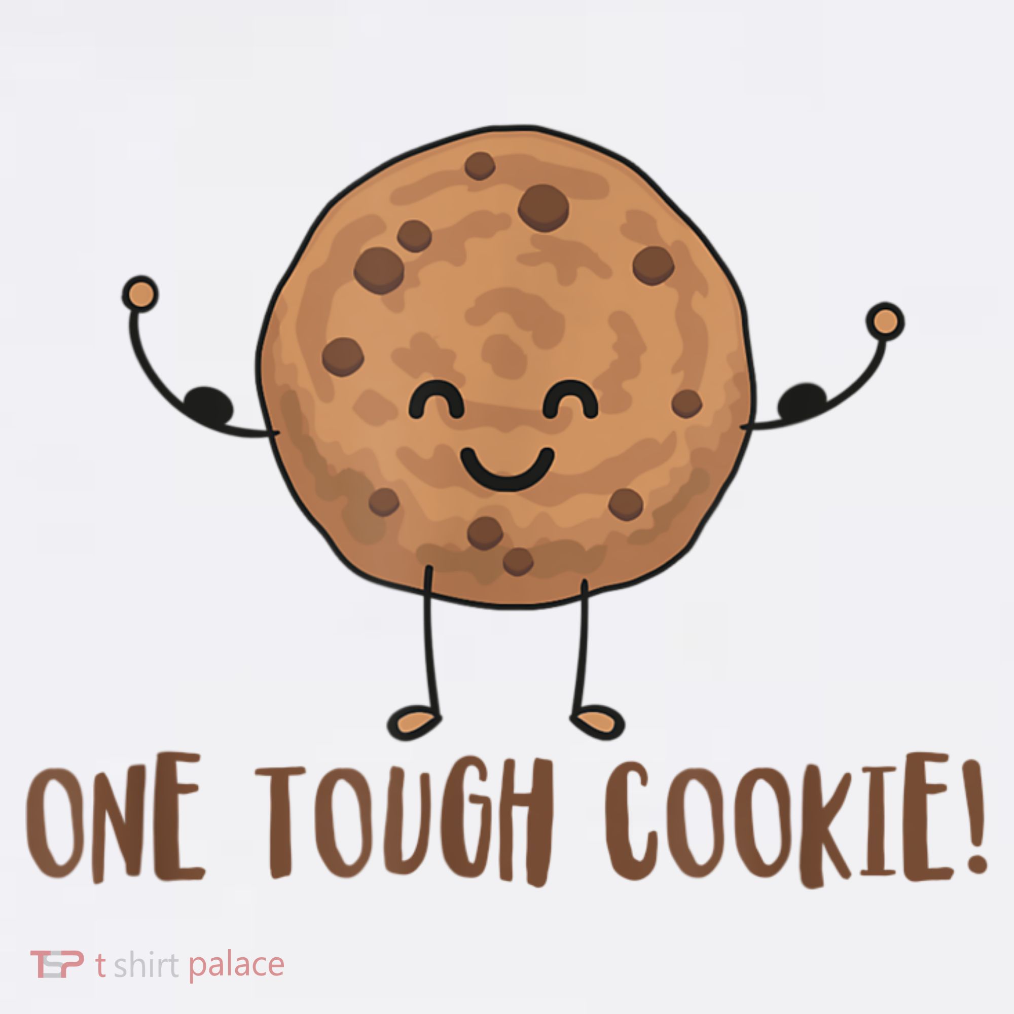 One Tough Cookie Cute Chocolate Chip Cookie With Muscles Apron