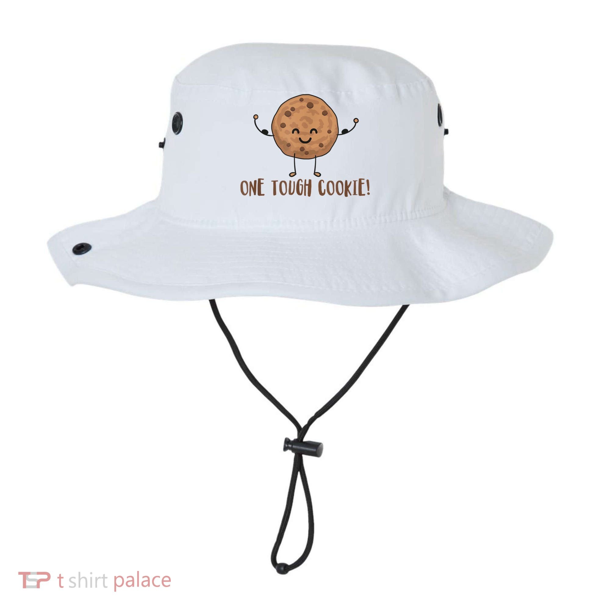 One Tough Cookie Cute Chocolate Chip Cookie With Muscles Bucket Hat