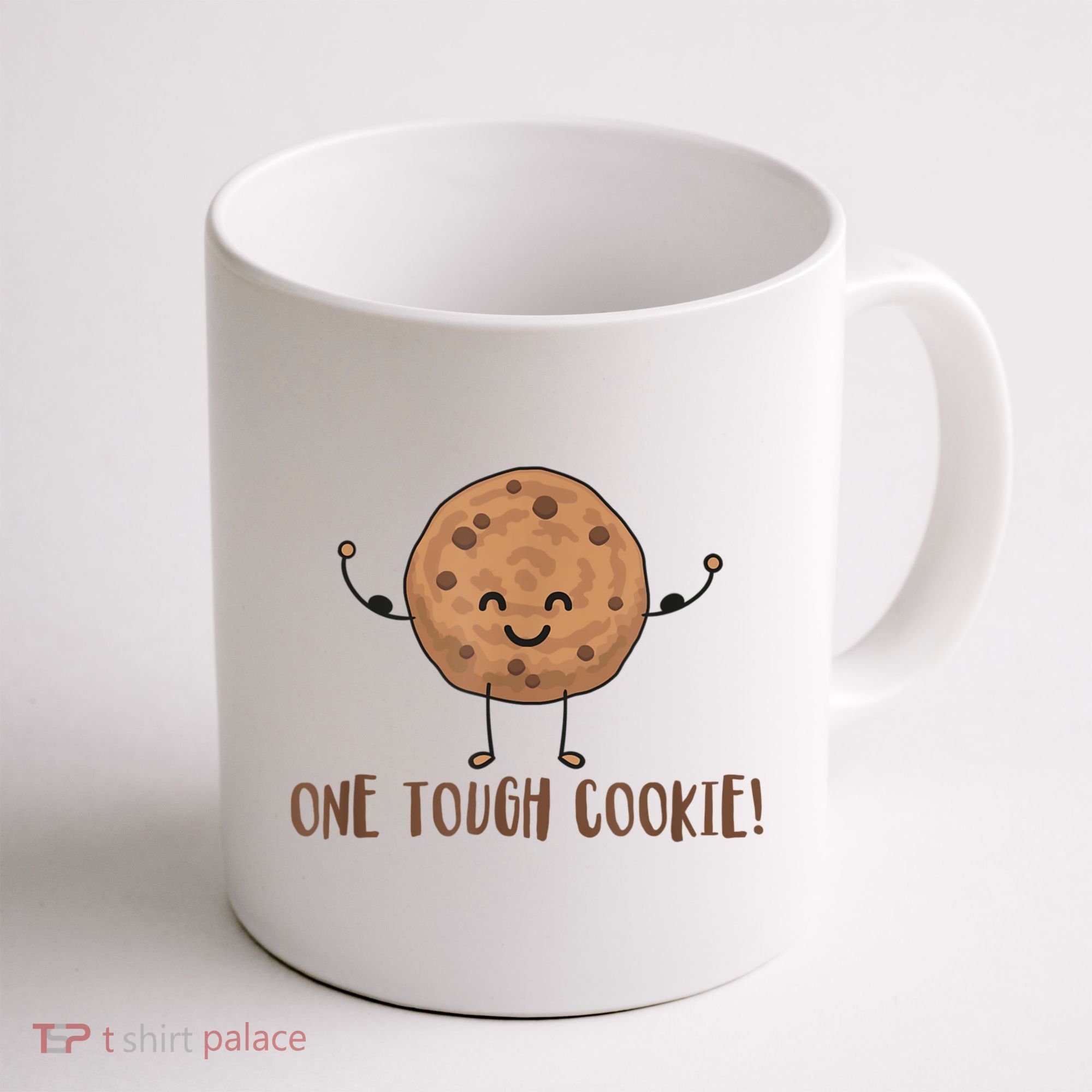 One Tough Cookie Cute Chocolate Chip Cookie With Muscles Coffee Mug