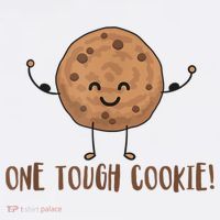 One Tough Cookie Cute Chocolate Chip Cookie With Muscles Coffee Mug thumb 5