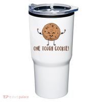 One Tough Cookie Cute Chocolate Chip Cookie With Muscles Tumbler thumb 0