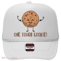 One Tough Cookie Cute Chocolate Chip Cookie With Muscles Hat thumb 0