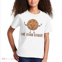 One Tough Cookie Cute Chocolate Chip Cookie With Muscles Kids T-Shirt thumb 2