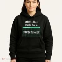 Oh... This Calls For A Spreadsheet Office Hoodie thumb 5