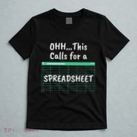 Oh... This Calls For A Spreadsheet Office T-Shirt thumb 5