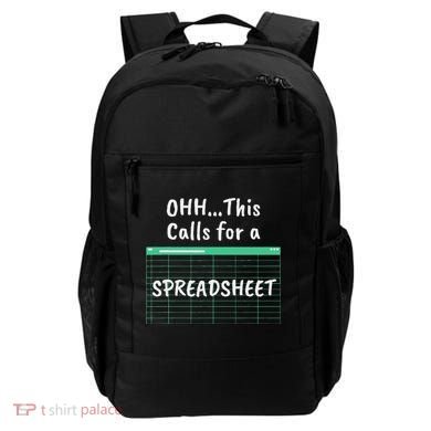 Oh... This Calls For A Spreadsheet Office Backpack