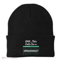 Oh... This Calls For A Spreadsheet Office Beanie thumb 0