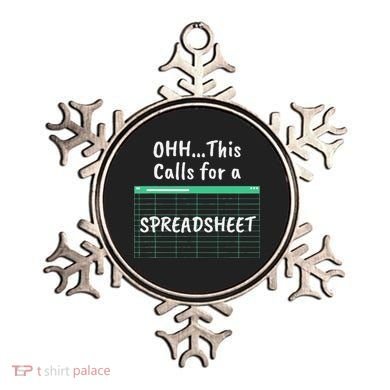 Oh... This Calls For A Spreadsheet Office Ornament