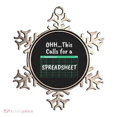 Oh... This Calls For A Spreadsheet Office Ornament