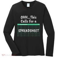 Oh... This Calls For A Spreadsheet Office Women's Long Sleeve Shirt thumb 0