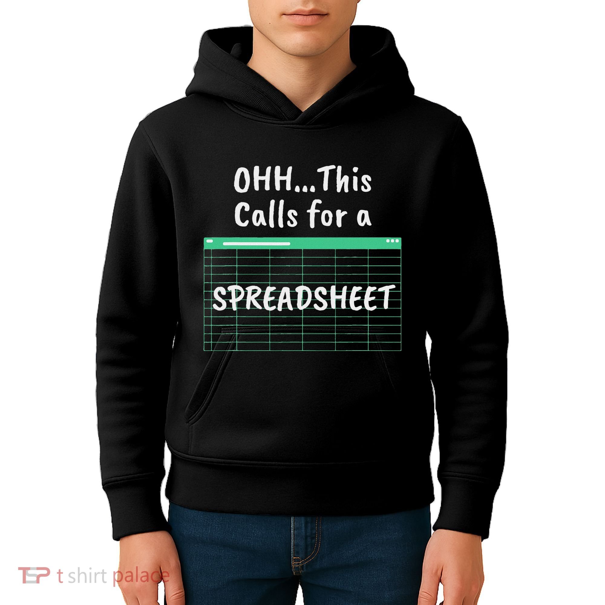 Oh... This Calls For A Spreadsheet Office Kids Hoodie
