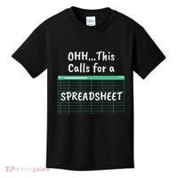 Oh... This Calls For A Spreadsheet Office Kids T-Shirt thumb 0