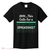 Oh... This Calls For A Spreadsheet Office Kids T-Shirt thumb 0