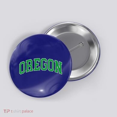 Oregon Throwback Design Classic  Button