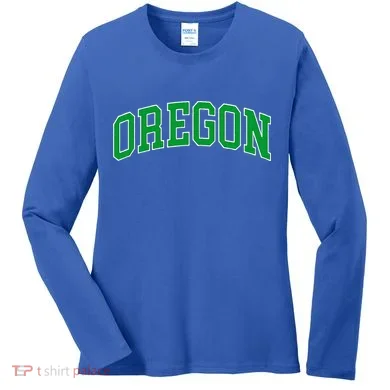Oregon Throwback Design Classic  Women's Long Sleeve Shirt
