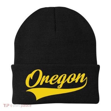 Oregon Throwback Design Print Classic Beanie