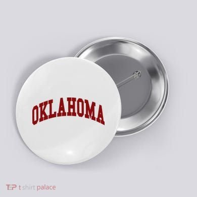Oklahoma Throwback Design Classic Button