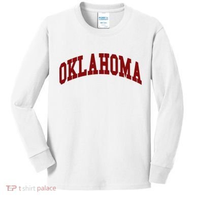 Oklahoma Throwback Design Classic Kids Long Sleeve Shirt