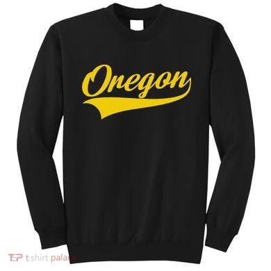 Oregon Throwback Design Print Classic Sweatshirt