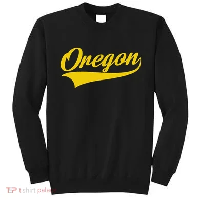 Oregon Throwback Design Print Classic Sweatshirt