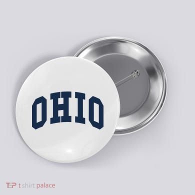 Ohio Throwback Design Classic Button