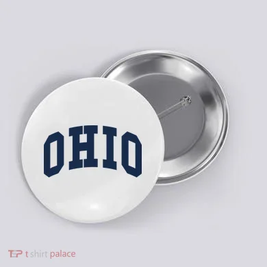 Ohio Throwback Design Classic Button