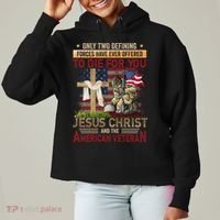 Only Two Defining Forces Have Ever Offered To Die For You Ladies Heavyweight Boxy Pullover Hoodie thumb 0