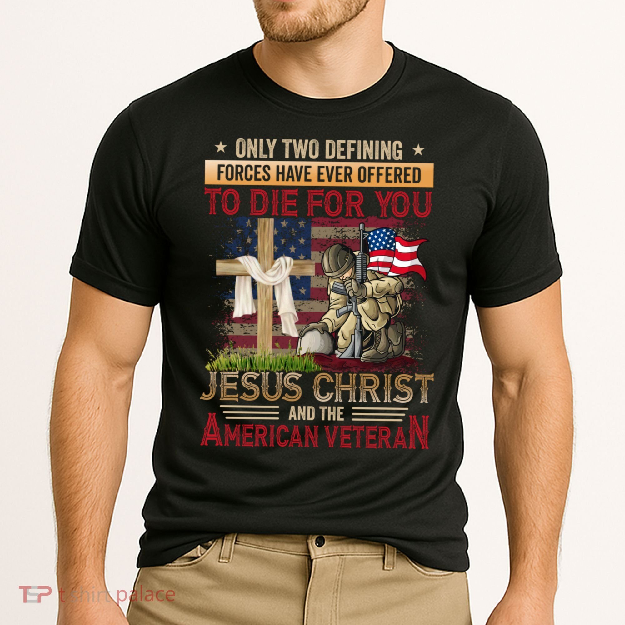 Only Two Defining Forces Have Ever Offered To Die For You Cooling Performance Crew T-Shirt