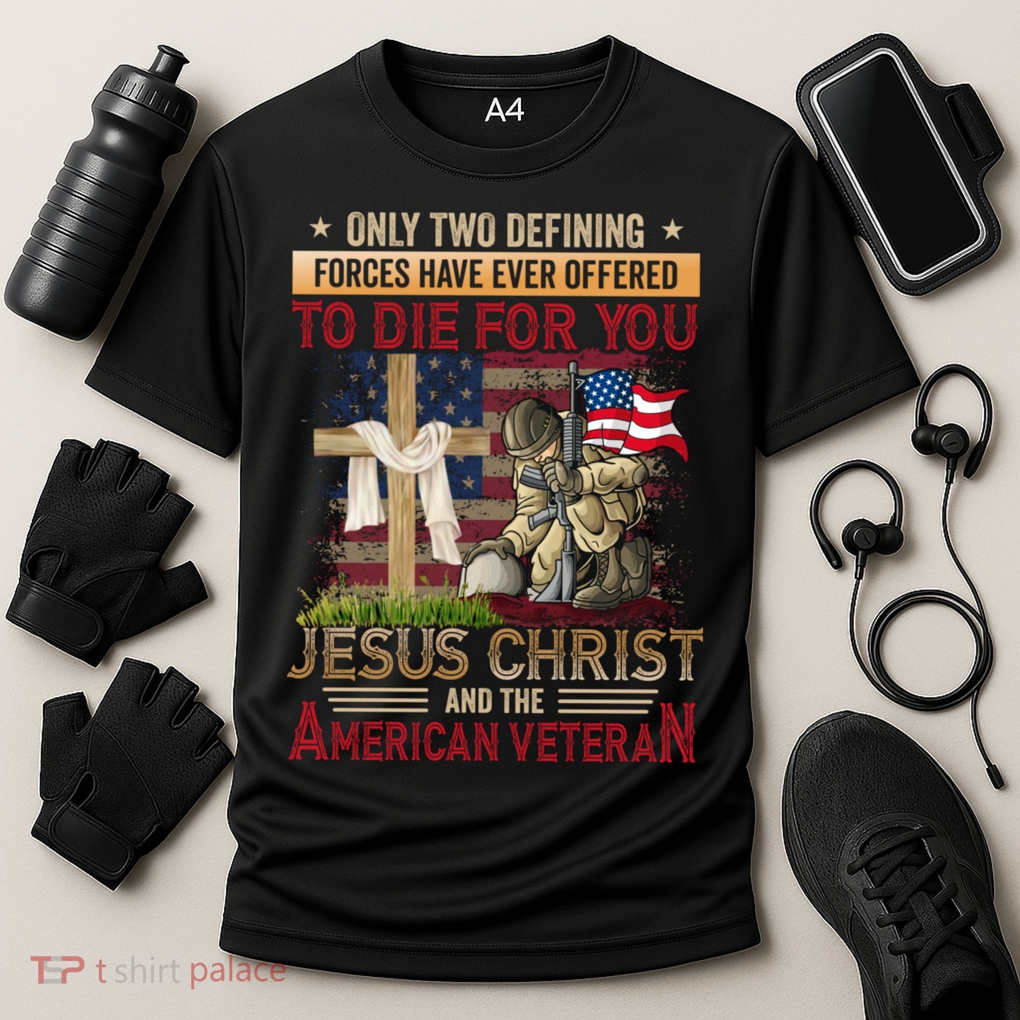 Only Two Defining Forces Have Ever Offered To Die For You Cooling Performance Crew T-Shirt