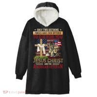 Only Two Defining Forces Have Ever Offered To Die For You Hooded Wearable Blanket thumb 0