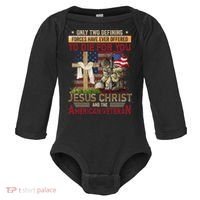 Only Two Defining Forces Have Ever Offered To Die For You Baby Long Sleeve Bodysuit thumb 0