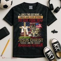 Only Two Defining Forces Have Ever Offered To Die For You Kids Tie-Dye T-Shirt thumb 2