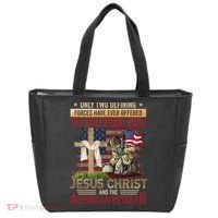 Only Two Defining Forces Have Ever Offered To Die For You Tote Bag thumb 0