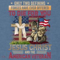 Only Two Defining Forces Have Ever Offered To Die For You Garment-Dyed Sweatshirt thumb 2