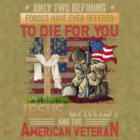 Only Two Defining Forces Have Ever Offered To Die For You Garment-Dyed Women's Muscle Tee thumb 6