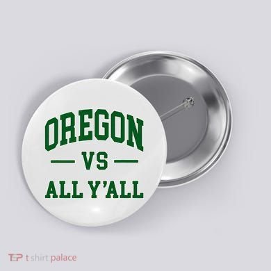 Oregon Throwback Design Classic Button
