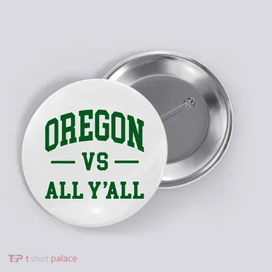 Oregon Throwback Design Classic Button