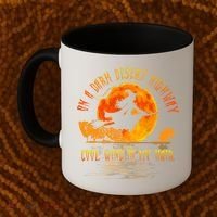 On The Dark Desert Highway Witch Riding Broom Night Hippies Cute Gift Coffee Mug thumb 2